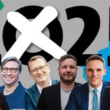 Die sechs wichtigsten Direktkandidaten für den Wahlkreis Unna I (v.l.): Oliver Schröder (Linke), Michael Sacher (Grüne), Oliver Kaczmarek (SPD), Benjamin Lehmkühler (FDP), Dr. Tilman Rademacher (CDU) und Friederike Hagelstein (AfD), die Direktkandidaten aus dem Wahlkreis Unna I bei der Bundestagswahl 2025.