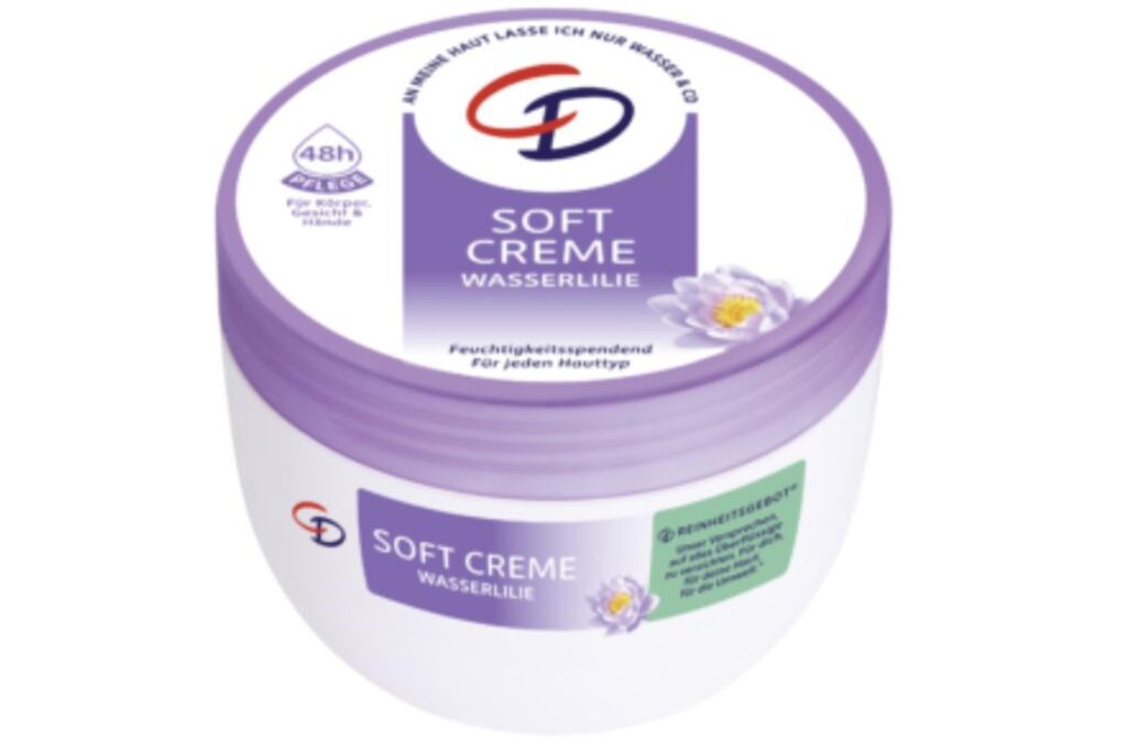 Ein Tiegel der CD Softcreme Wasserlilie