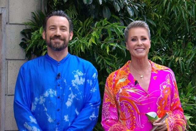 Jan Köppen und Sonja Zietlow bei der Dschungelprüfung „Einkaufs-Strafe“ an Tag 10 im Dschungelcamp 2025.