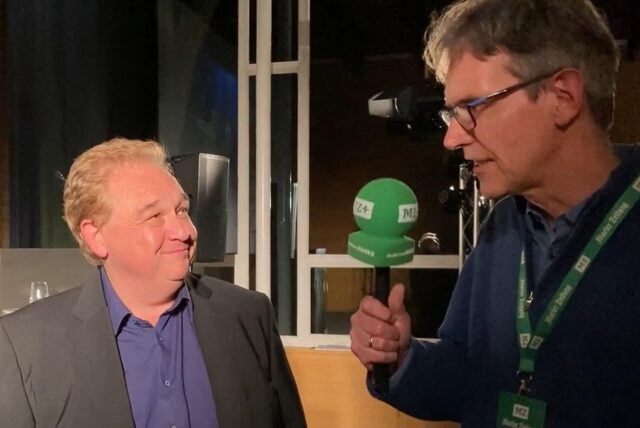 Oliver Kalkofe im Interview mit MZ-Reporter Heinz-Peter Mohr