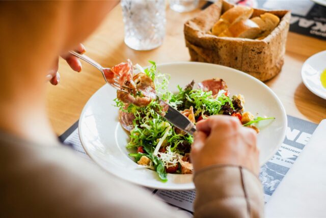 Ein Salat-Teller