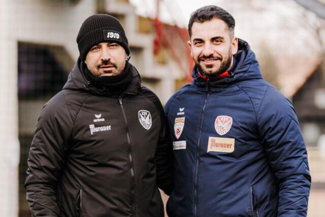 Sedat Sener (r.) neben seinem Ex-Coach Ismail Atalan, bei dem er für eine Woche hospitierte.
