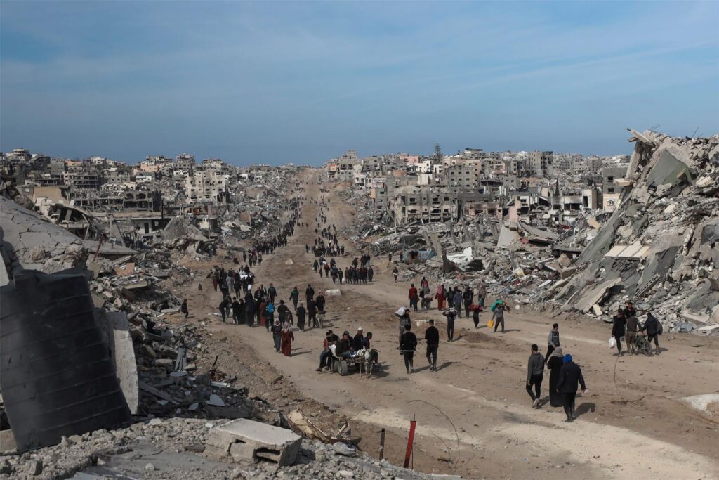 Aus dem Gazastreifen könne eine «Riviera des Nahen Ostens» werden, schwärmte Trump. (Archivbild) Aus dem Gazastreifen könne eine «Riviera des Nahen Ostens» werden, schwärmte Trump. (Archivbild)