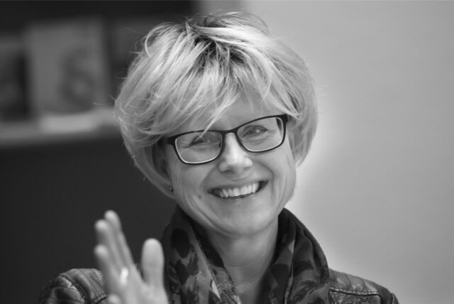 Porträt von Jutta Reiter – die DGB-Vorsitzende starb am 23. Januar 2025.