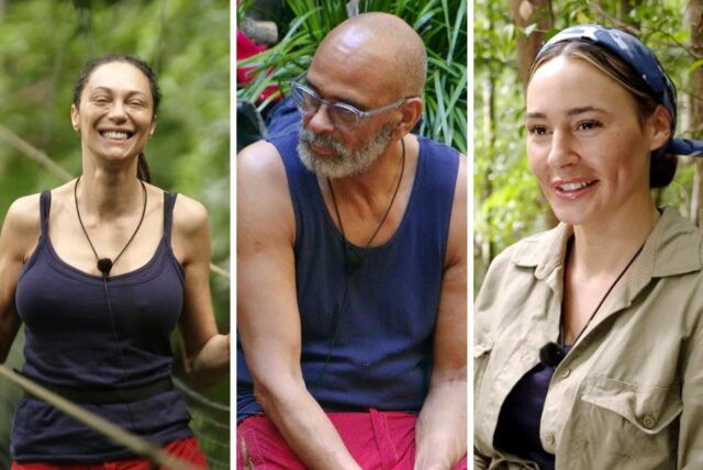 Lilly Becker, Pierre Sanoussi-Bliss und Alessia Herren, die im Finale des Dschungelcamps um den Titel des Dschungelkönigs 2025 kämpfen.