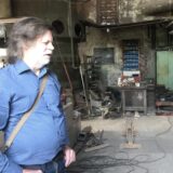 Peter Lipa in der Werkstatt im ersten Stock des Malakowturms.