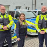 Manuel Manderfeld (v. l.), Ciler Durmus und Marco Rellermeyer sind Bezirksbeamte der Polizei in Unna