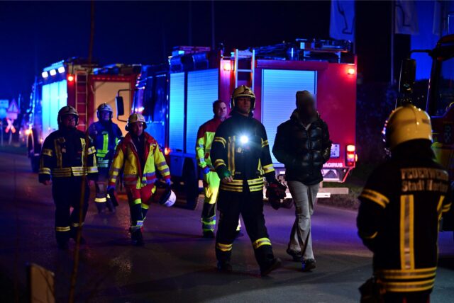 Einsatzkräfte der Hertener Feuerwehr.
