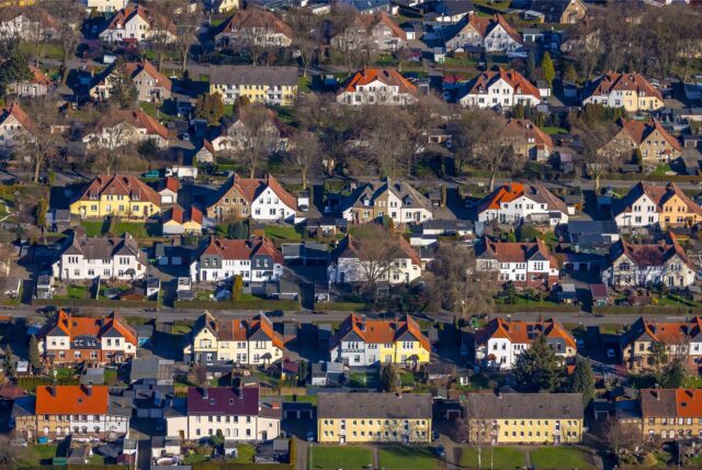 Ein Luftbild von Lünen