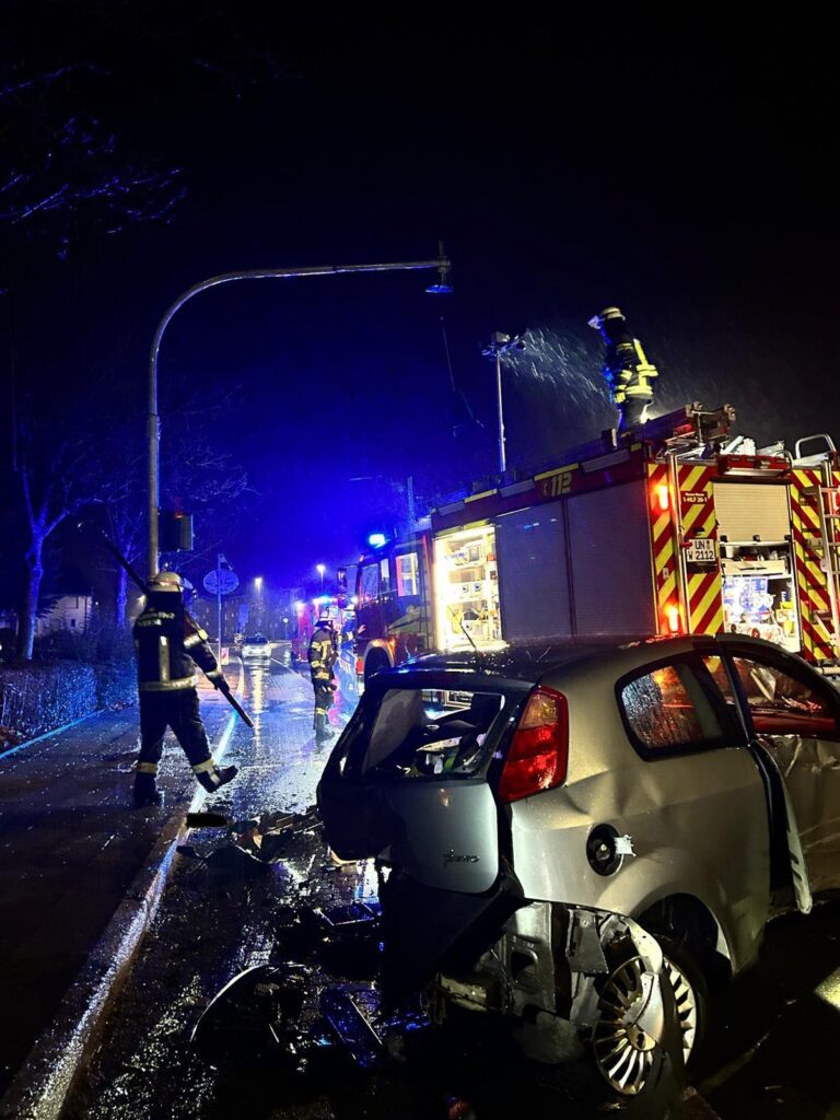 Unfall auf der Stockumer Straße in Werne Unfall auf der Stockumer Straße in Werne