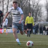 Con Lappen vom FC Nordkirchen kurz vor dem Torabschluss.