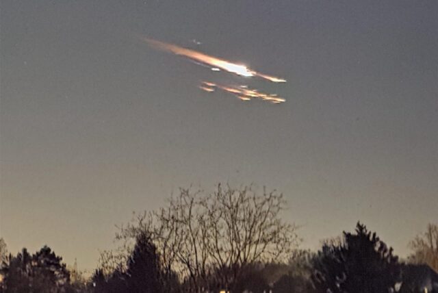 Auch über Dortmund konnte der verglühende Satellit am Nachthimmel beobachtet werden