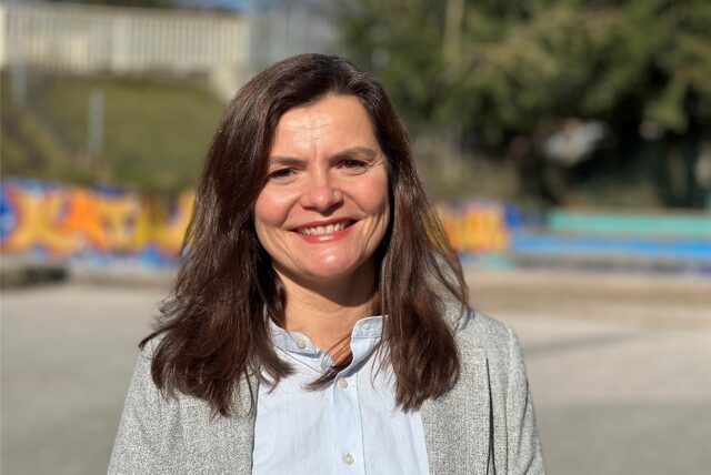 Auf dem Bild ist die neue Schulleiterin der Katharinenschule in Unna zu sehen. Maja Niethus (44) ist Mutter zweier Kinder.