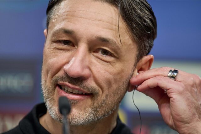 Niko Kovac während einer Pressekonferenz