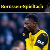 Serhou Guirassy fasst sich an den Mund.