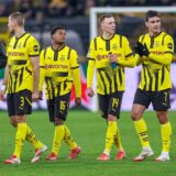 Die BVB-Mannschaft nach dem 0:0 gegen Sporting.