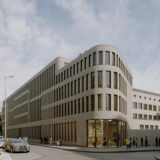 Der Entwurf für den Büroneubau hinter dem Bundesbank-Gebäude.