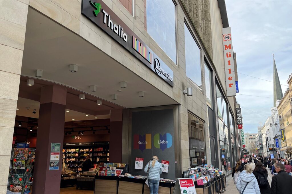 Eine Außenaufnahme von der Thalia-Buchhandlung am Westenhellweg.