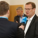 SPD-Kandidat Oliver Kaczmarek am Wahlabend im Interview mit Matthias Langrock vom Hellweger Anzeiger.