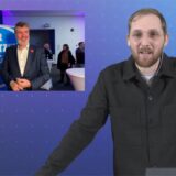 Eine Collage: Links werden Stimmen auf Wahlzetteln ausgezählt, rechts sieht man Leonie Freynhofer und Marc Fröhling.