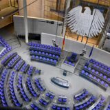 Der Plenarsaal des Deutschen Bundestages.