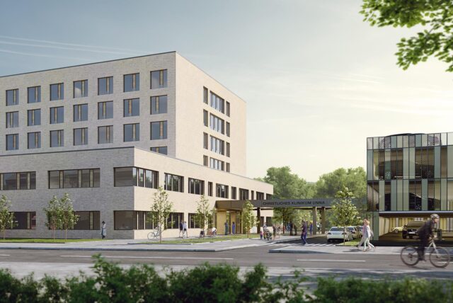 Mit dem geplanten Um- und Ausbau der das frühere Katharinen-Hospital nicht nur nach Westen verlängert werden; auch die Verlegung des Haupteingangs an dieses Ende und der Bau eines Parkhauses dürften neue Verkehrsströme verursachen.