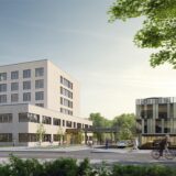 Mit dem geplanten Um- und Ausbau der das frühere Katharinen-Hospital nicht nur nach Westen verlängert werden; auch die Verlegung des Haupteingangs an dieses Ende und der Bau eines Parkhauses dürften neue Verkehrsströme verursachen.