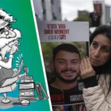 Israelis warten auf dem „Geiselplatz“ in Tel Aviv auf die Freilassung der Geiseln.