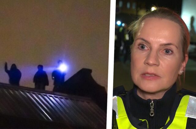 Die Umrisse der Jugendlichen auf einem einsturzgefährdeten Lost Place in Dortmund