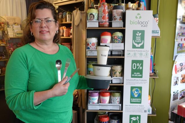 Katja Vogt vom Refugio befürwortet die Einwegverpackungssteuer.