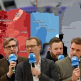 Die grafischen Wahlanalyse veranschaulicht die Zweitstimmen-Ergebnisse der Bundestagswahl.