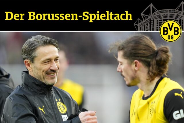 Niko Kovac klatscht mit Marcel Sabitzer ab.
