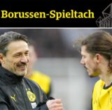 Niko Kovac klatscht mit Marcel Sabitzer ab.