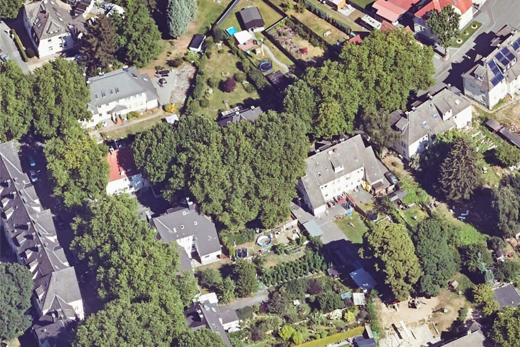 Luftbild von der Einmündung Marschallstraße/Wodanstraße in Dortmund-Nette. Luftbild von der Einmündung Marschallstraße/Wodanstraße in Dortmund-Nette.