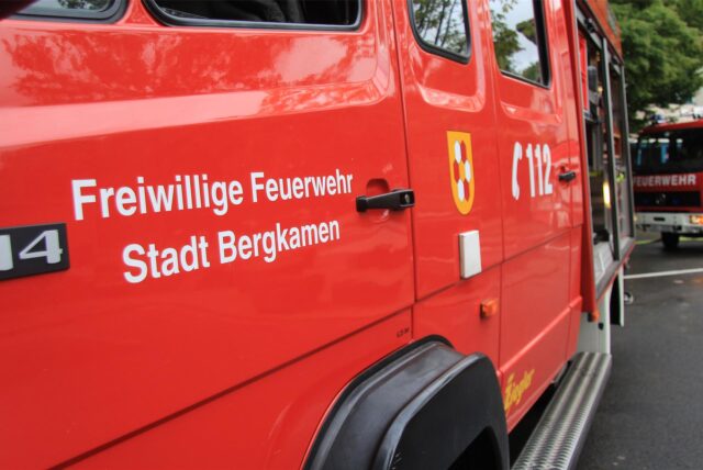 Ein Fahrzeug der Freiwilligen Feuerwehr in Bergkamen.