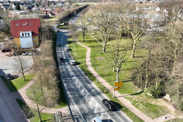 Die Bundesstraße 236 heißt in Bork Lünener Straße. Für den Verkehr zwischen Lünen, Selm und Vinnum ist sie eine wichtige Verbindungsstrecke. Dort ist bald eine Vollsperrung geplant.
