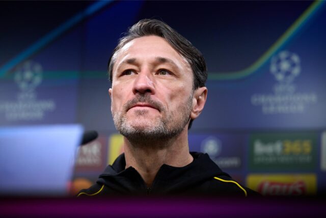 Niko Kovac während einer Pressekonferenz.