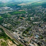 Die Stadt Unna wird in einer Luftbildaufnahme gezeigt.