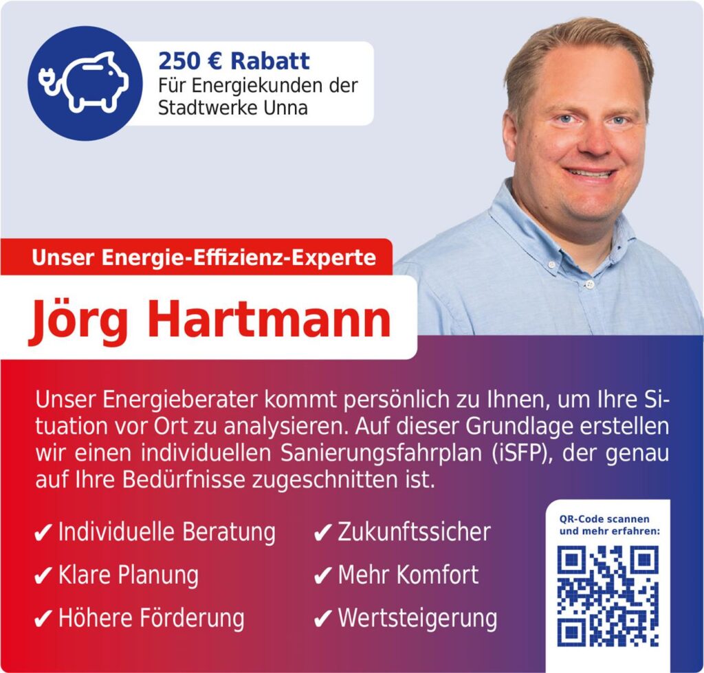 Jörg Hartmann, Energieberater der Stadtwerke Unna Jörg Hartmann, Energieberater der Stadtwerke Unna