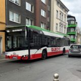 Ein Linienbus in der Lange Straße im Union-Viertel.