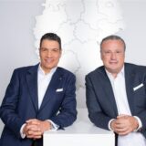 Sassan Hilgendorf und Daniel Ritter, Geschäftsführende Gesellschafter bei Von Poll Immobilien: Ein Mehrheitsanteil an dem Makler soll verkauft werden (Archivbild)