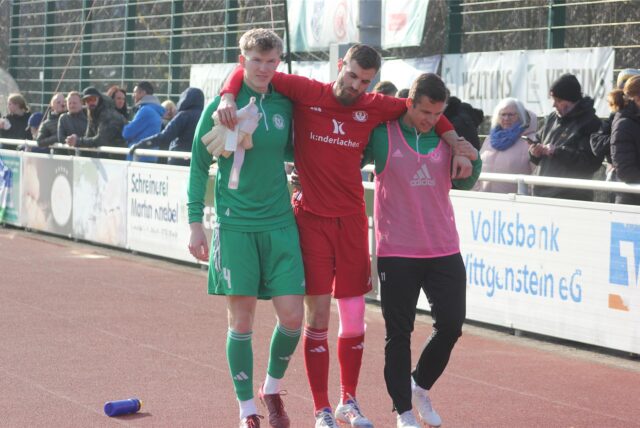 Keeper Felix Hacker musste verletzungsbedingt beim Holzwickeder SC am Sonntag ausgewechselt werden.