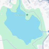 Ein Ausschnitt einer Landkarte des Kartendienstes Google Maps: Zu erkennen ist der See Mergelkuhle in Bergkamen, der in „Golf von Bergkamen“ umbenannt wurde.