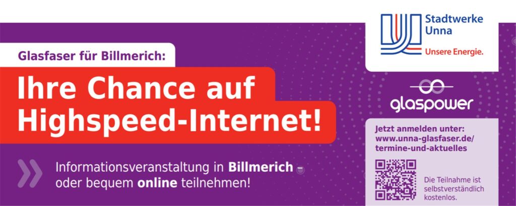 Grafik Informationsveranstaltung Glasfaserausbau Billmerich Grafik Informationsveranstaltung Glasfaserausbau Billmerich