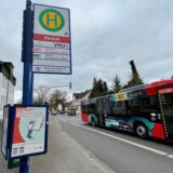 Bushaltestelle „Rehfuß“ an der Wilhelminenstraße in Unna-Königsborn.