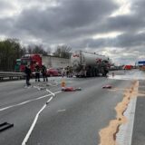 Der Unfall ereignete sich gegen 15 Uhr und führte zu einer rund dreistündigen Vollsperrung der Richtungsfahrbahn Dortmund.