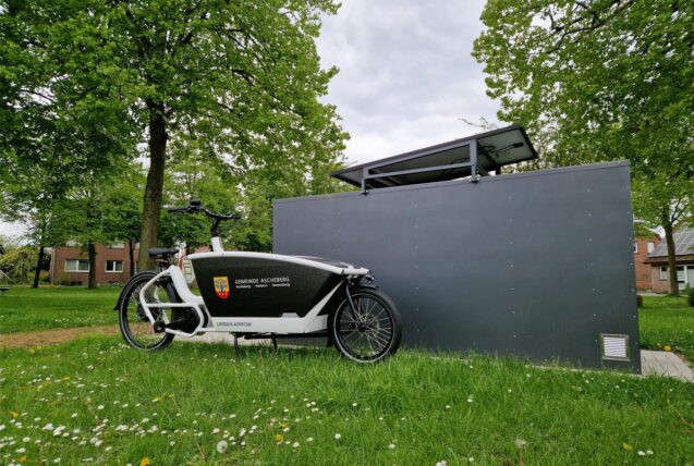 Ein Lastenrad in Ascheberg