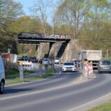 Baustelle an der Kamener Straße in Lünen