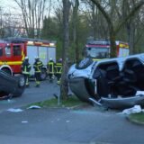 Unfallstelle vor dem Hallenbad an der Volksgartenstraße in Lütgendortmund.