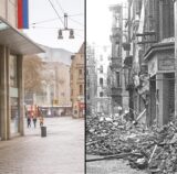 Wie stark zerstört Dortmund 1945 war, zeigt der direkte Vergleich mit heute besonders deutlich – hier auf dem Westenhellweg.